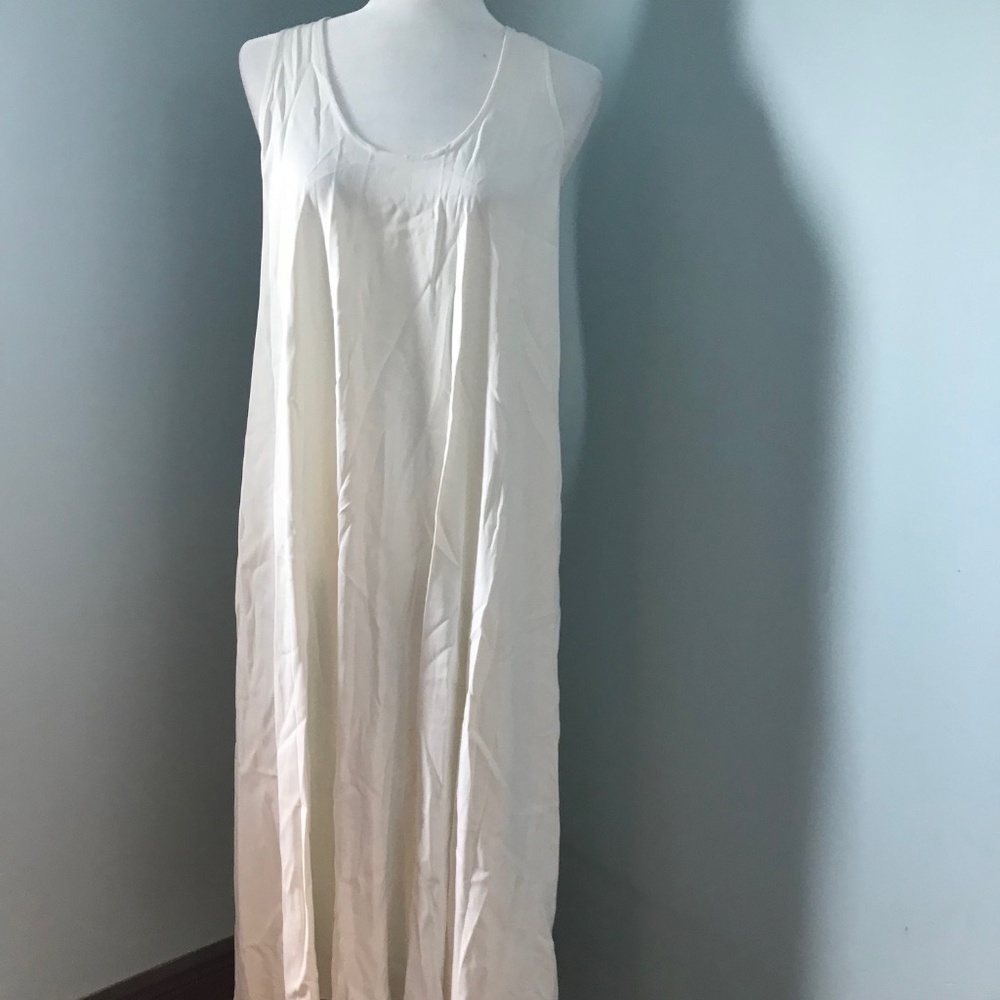 Helmut Lang tank dress thick straps halter neck